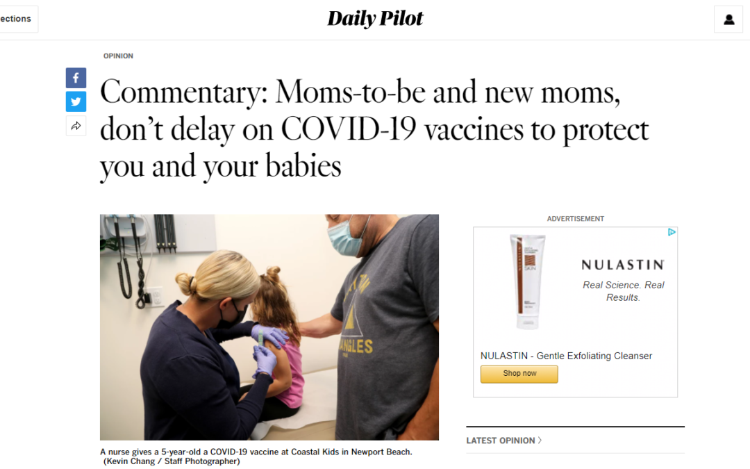 First 5 Orange County Commissioner pens op-ed in Daily Pilot over COVID-19 vaccine