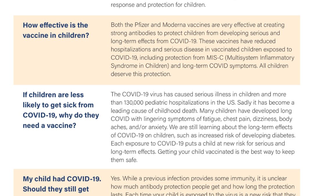 Your questions answered about COVID-19 vaccines for kids 6 months and older