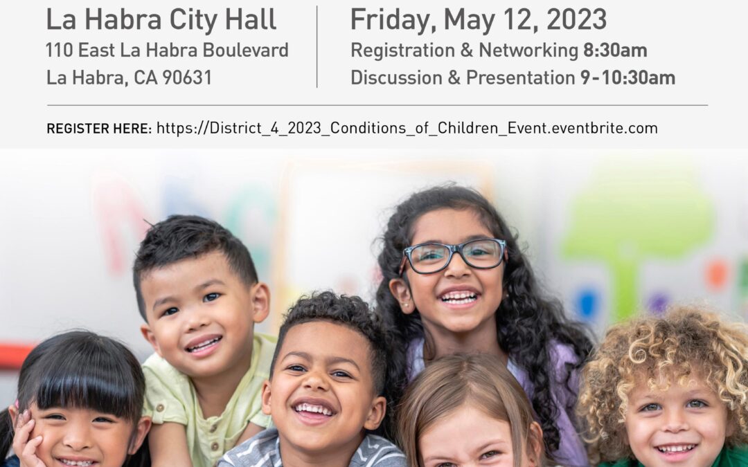 Join OC Supervisor Doug Chaffee for Conditions of Children Forum on May 12