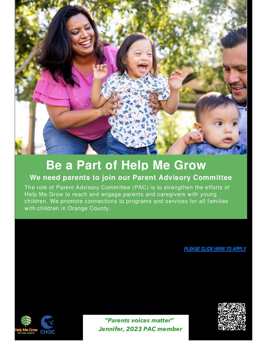 Help Me Grow seeks parents to join local Parent Advisory Committee