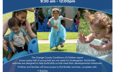 Join First 5 OC for a fun day of Kid Builders with Supervisor Sarmiento!